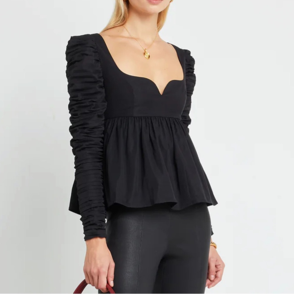 Black Babydoll Top